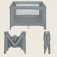 Lionelo Amelie Παρκοκρέβατο 1 Επιπέδoυ Gray Concrete