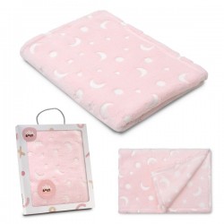Interbaby Κουβέρτα Αγκαλιάς 80X110 Stars Pink