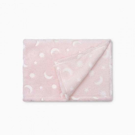 Interbaby Κουβέρτα Αγκαλιάς 80X110 Stars Pink