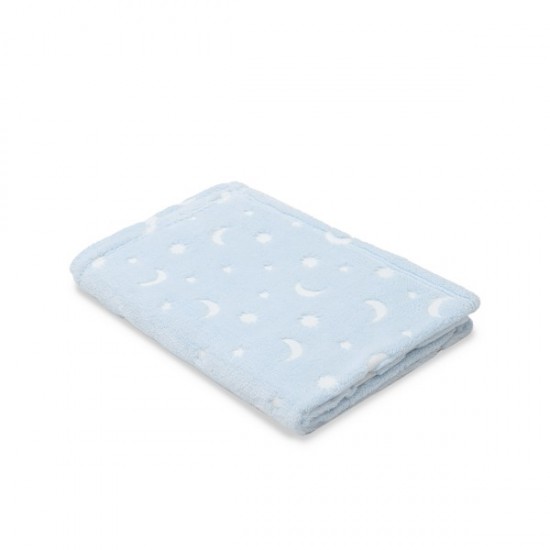 Interbaby Κουβέρτα Αγκαλιάς 80X110 Stars Blue