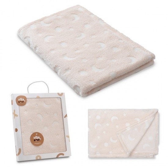 Interbaby Κουβέρτα Αγκαλιάς 80X110 Stars Beige