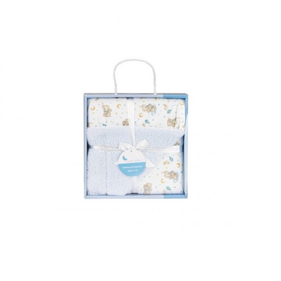 Interbaby Elefante Κουβέρτα Αγκαλιάς 80X110 Blue