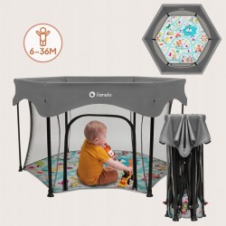 Lionelo Roel Πάρκο 135X135 Gray Multicolour