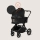 Lionelo Freya Καρότσι Βρεφικό 3 σε 1 έως 22kg με αναδιπλούμενο Πορτ-Μπεμπέ Black