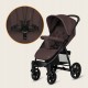 Lionelo Annet Plus Βρεφικό Καρότσι έως 22kg Brown Chocolate