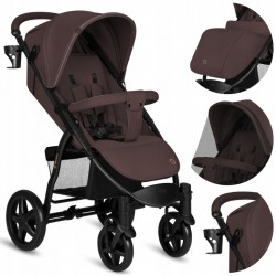 Lionelo Annet Plus Βρεφικό Καρότσι έως 22kg Brown Chocolate