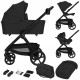 Lionelo Carmine Καρότσι Βρεφικό 3 σε 1 έως 22kg Black Onyx