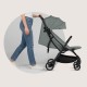 Lionelo Agia Auto Fold Καρότσι Ταξιδίου έως 22kg Green Sage