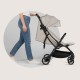 Lionelo Agia Auto Fold Καρότσι Ταξιδίου έως 22kg Beige Sand