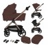 Lionelo Carmine Καρότσι Βρεφικό 3 σε 1 έως 22kg Chocolate