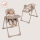 Lionelo Linn Plus Καρεκλάκι Φαγητού Beige Taupe