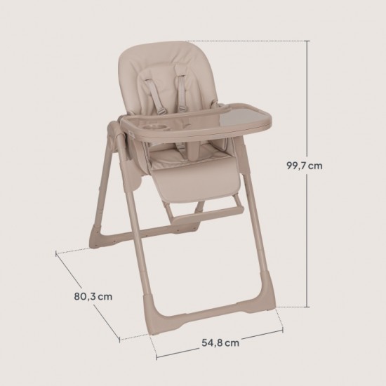 Lionelo Linn Plus Καρεκλάκι Φαγητού Beige Sand