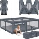 Lionelo Florence XL Easy Fold Πάρκο 180X200cm Gray Stone