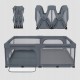 Lionelo Florence XL Easy Fold Πάρκο 180X200cm Gray Stone