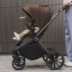 Lionelo Mika Plus Καρότσι Βρεφικό με Αναστροφή έως 22 kg Black Onyx
