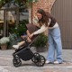 Lionelo Mika Plus Καρότσι Βρεφικό με Αναστροφή έως 22 kg Black Onyx