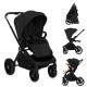 Lionelo Mika Plus Καρότσι Βρεφικό με Αναστροφή έως 22 kg Black Onyx