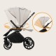 Lionelo Mika Plus Καρότσι Βρεφικό με Αναστροφή έως 22 kg Beige Sand