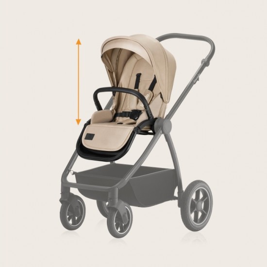 Lionelo Meril Καρότσι Βρεφικό έως 22kg 3 σε 1 Beige Sand