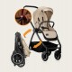 Lionelo Meril Καρότσι Βρεφικό έως 22kg 3 σε 1 Beige Sand