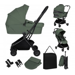 Lionelo Sia Flex Καρότσι Ταξιδίου 2 σε 1 έως 22kg Green Emerald