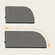 Lionelo Sunblocker Ηλιοπροστασία Αυτοκινήτου Black