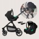 Lionelo Greet Καρότσι Βρεφικό 3 σε 1 έως 22kg Black Onyx