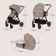 Lionelo Greet Καρότσι Βρεφικό 3 σε 1 έως 22kg Beige Taupe