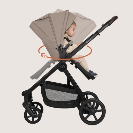 Lionelo Greet Καρότσι Βρεφικό 3 σε 1 έως 22kg Beige Taupe