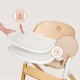 Lionelo Celia Set Ρηλάξ & Καρεκλάκι φαγητού 4 σε 1 White Natural Wood