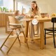 Lionelo Celia Set Ρηλάξ & Καρεκλάκι φαγητού 4 σε 1 White Natural Wood