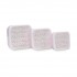Interbaby Flowers Σετ 3 Δοχείων Φαγητού (Lunch Boxes) Pink