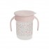 Interbaby Flowers Εκπαιδευτικό Ποτηράκι 360° κατά των Διαρροών 240ml Pink