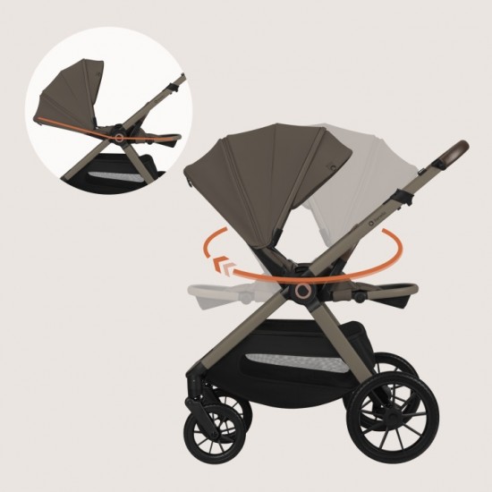 Lionelo Layla 3 σε 1 Καρότσι Βρεφικό έως 22kg Beige Taupe