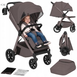 Lionelo Bett Καρότσι Ταξιδίου έως 22kg Με Dri-Seat & ThermBag Beige Taupe