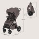 Lionelo Bett Καρότσι Ταξιδίου έως 22kg Με Dri-Seat & ThermBag Beige Taupe