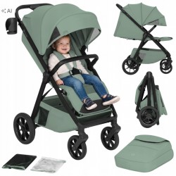 Lionelo Bett Καρότσι Ταξιδίου έως 22kg Με Dri-Seat & ThermBag Green Sage
