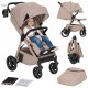 Lionelo Bett Καρότσι Ταξιδίου έως 22kg Με Dri-Seat & ThermBag Beige Sand