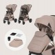 Lionelo Bett Καρότσι Ταξιδίου έως 22kg Με Dri-Seat & ThermBag Beige Sand