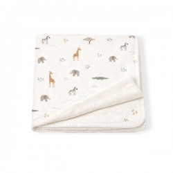 Interbaby Jirafa Savanna Κουβέρτα Αγκαλιάς 80X110 Beige