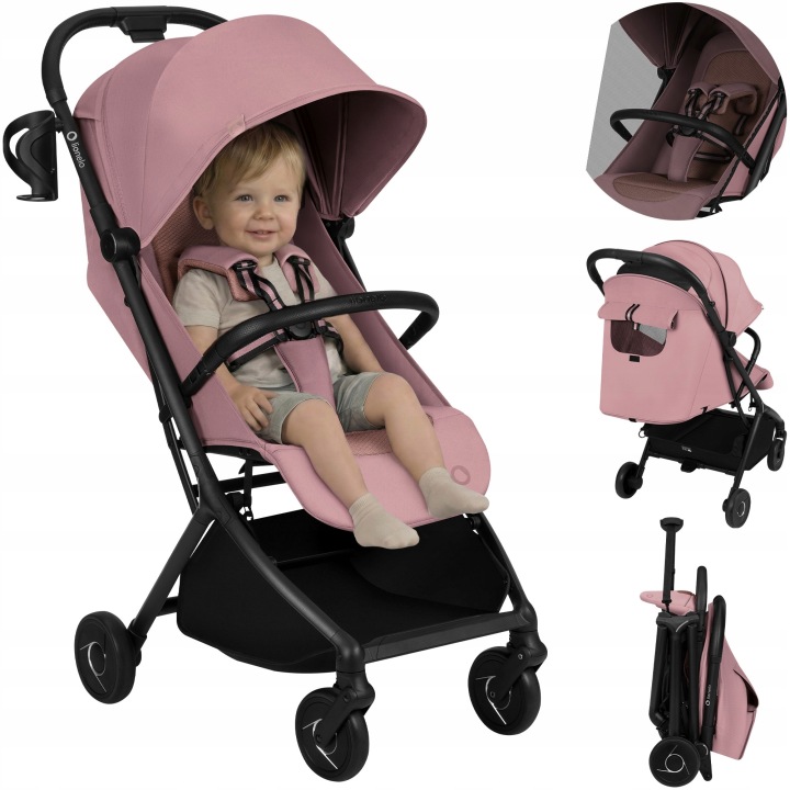 Lionelo Sia Καρότσι Ταξιδίου έως 22kg Pink Rose